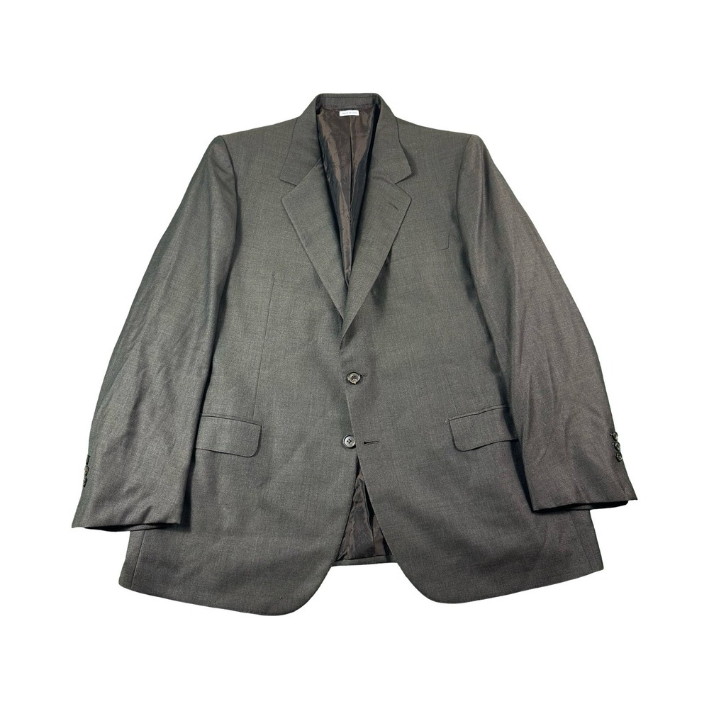 Brioni Solid Brown 2-Btn Mens Pure Wool Sportcoat Size 48R Italy Luxury